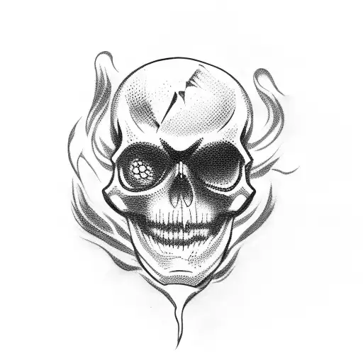 Dark Cobweb Skull Smoke
