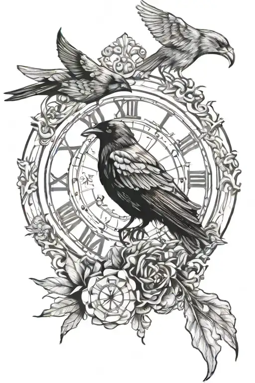 Clock And Crow