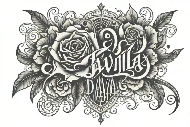 Forearm Tattoo That Says Davila In Mexican Style