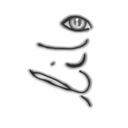 A Black Cat On A Black Background