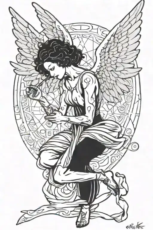 Angel Doing A Money Spread