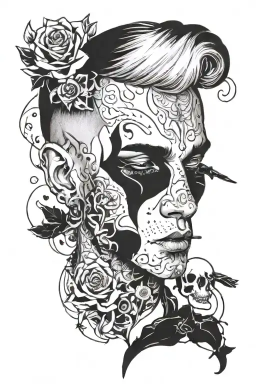 Incorporate Musical Notes And A Portrait Of Lil Peep Into A Design