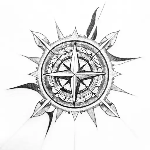 Parting Seas And Compass