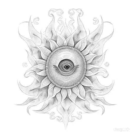 A Dragon That Look Like A Sunflower