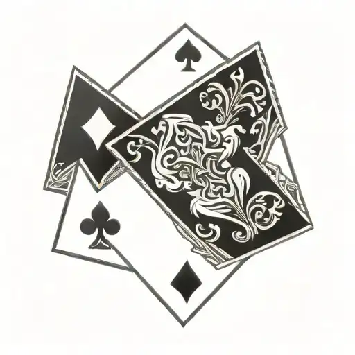 10 Diamonds Playing Card