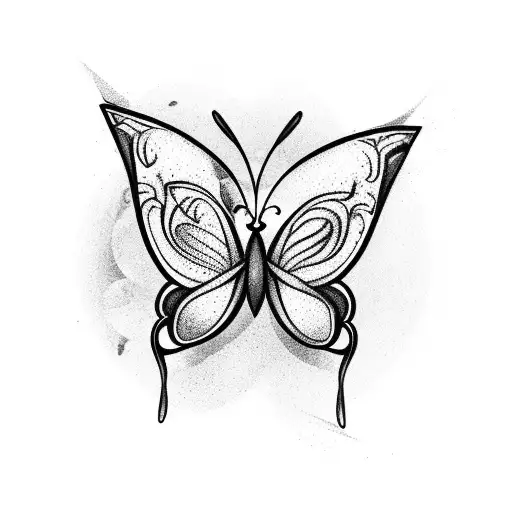 Butterfly Arrow With Lotus