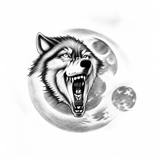 Werewolf Howling At The Moon