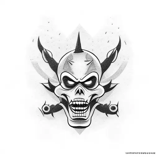 Goofy Evil Cartoon Villain