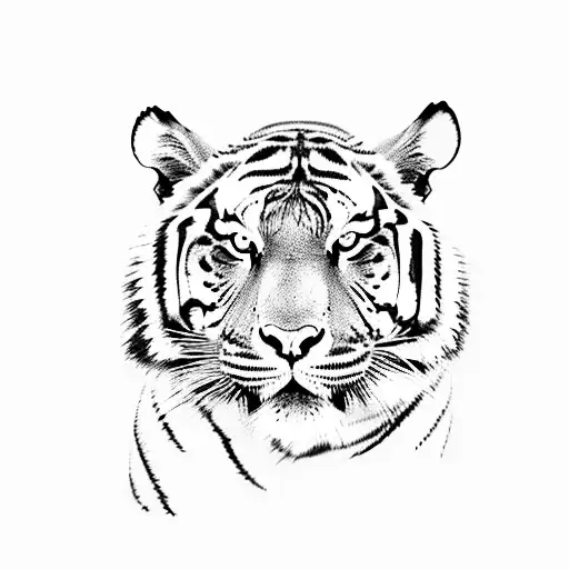 A Lone Tiger Playing A Musical Instrument In A Serene Kerala Landscape