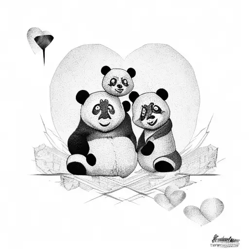 Panda And Spiderman With Broken Heart
