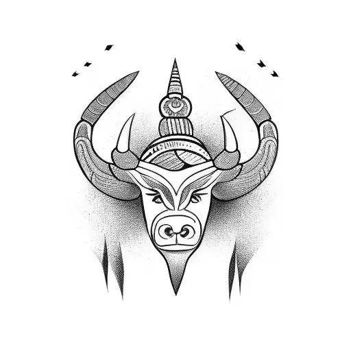 Totem With Taurus And Cancer