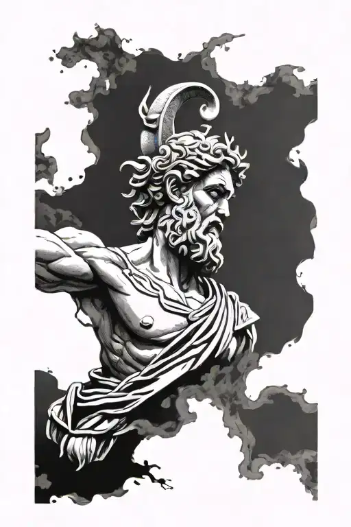 Greek God Faded Background