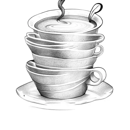 Books Stacked With A Coffee Cup