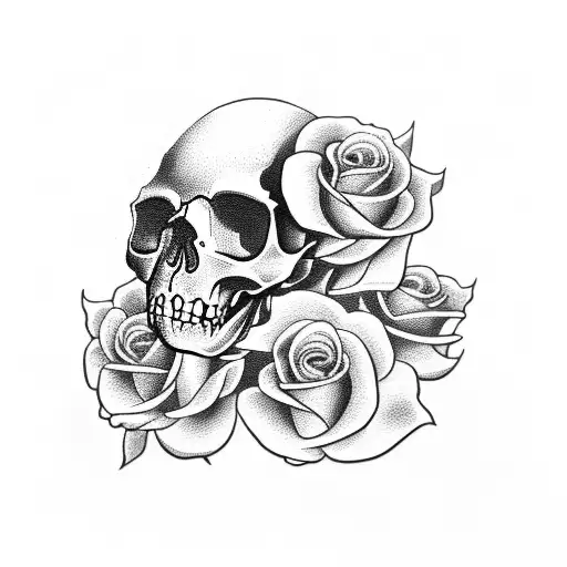 Skull And Roses