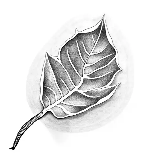 Alocasia Leaf Thin Lines