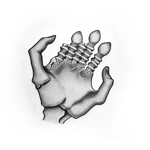 Skeleton Hand On My Hand