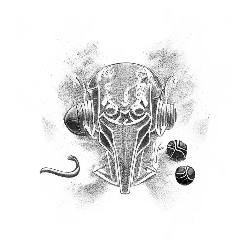 Combine Elements Of Your Favorite Sports Into A Dynamic And Abstract Design