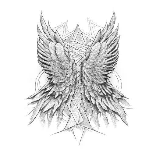 Wing For The Chest With A Lot Of Details