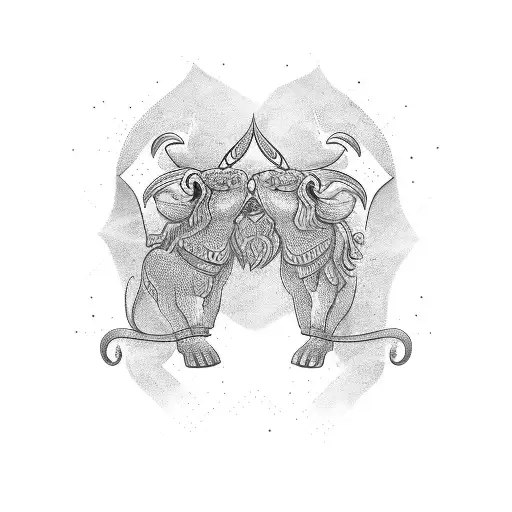 Olive Branch With Gemini Withgreek God