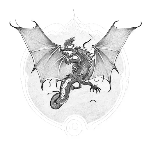 A Dragon Playing A Guitar