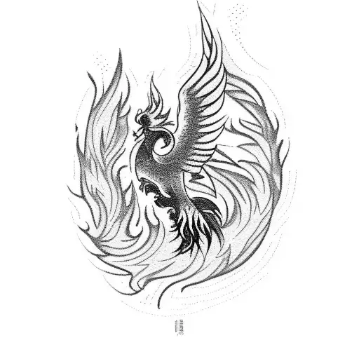 A Phoenix Rising From Musical Instruments