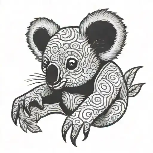 Cartoon Deadly Koala