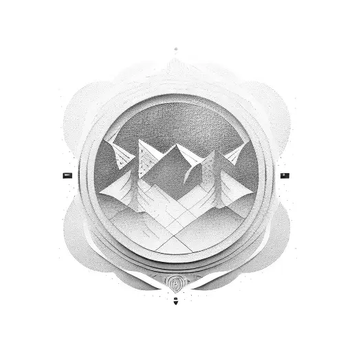 Round Icon With Brush And Color Palette