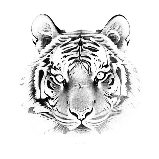 Tiger Eye And Human Eye