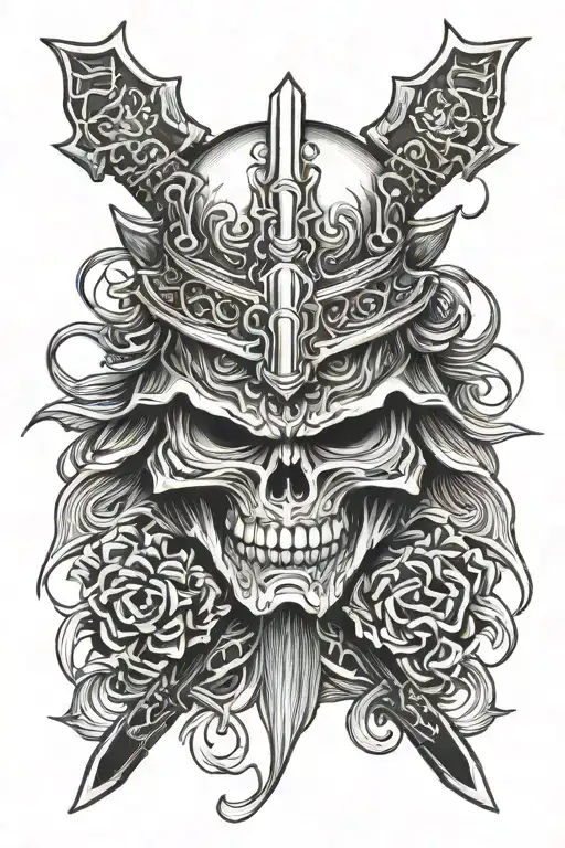 Samurai Skull