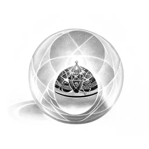 Mystical Tarot Cards Emerging From A Crystal Ball