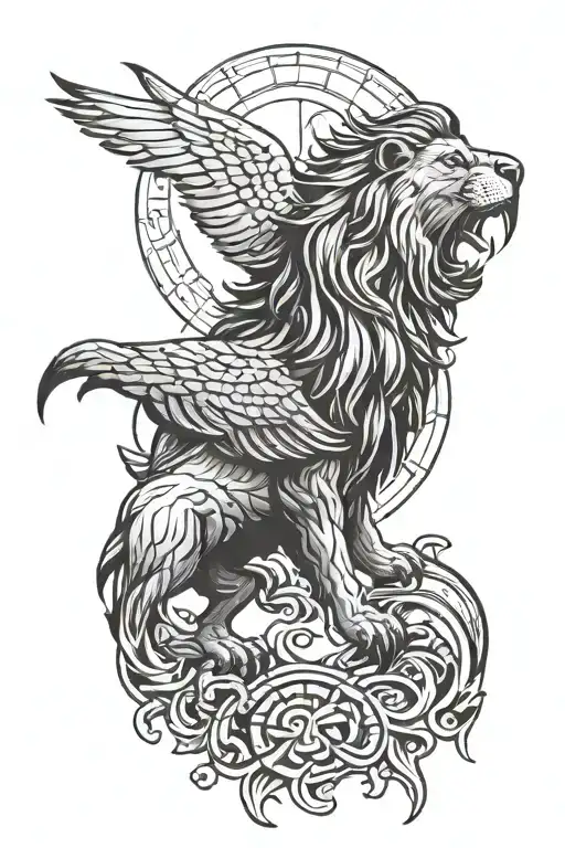 Lion Under An Eagle