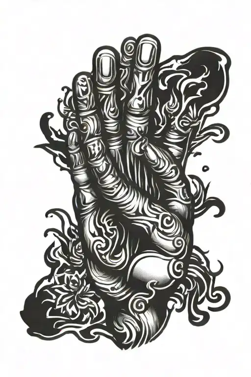 Hand Black Graff