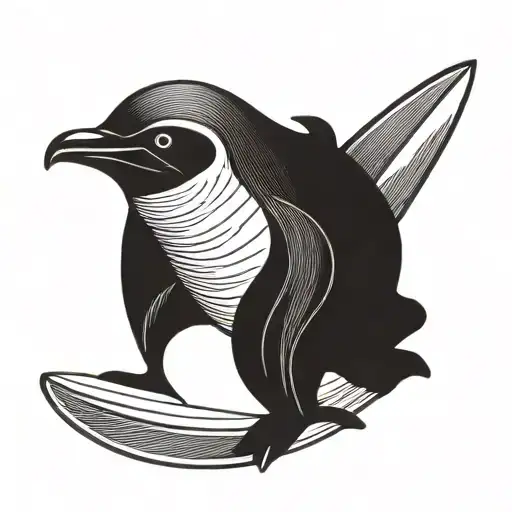 Surfing Penguin