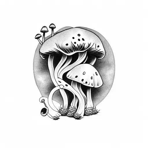 Omerta Tattoo With Mushrooms