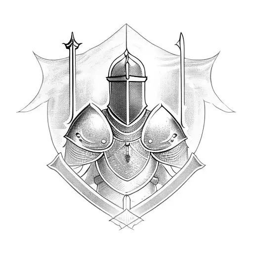 Full Body Medieval Epic Knight With Sword