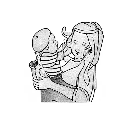 To Depict Love Of Mom And A Son