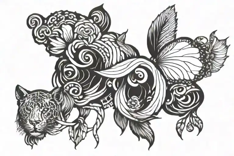 Fine Line Tatto That Shows About Being Brave And Strong