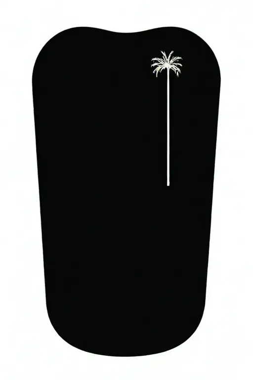 Palm Trees And The Beach