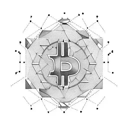Bitcoin Logo Which Its Lines Turn Into Dna