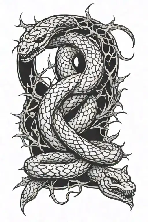Snake And Thorns Wrapping