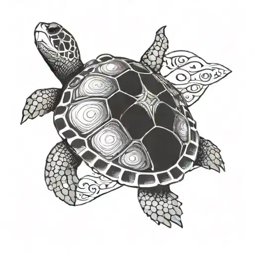 Turtle With A Phrase That Says Trust In The Process