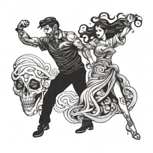 Father And Daughter Dancing