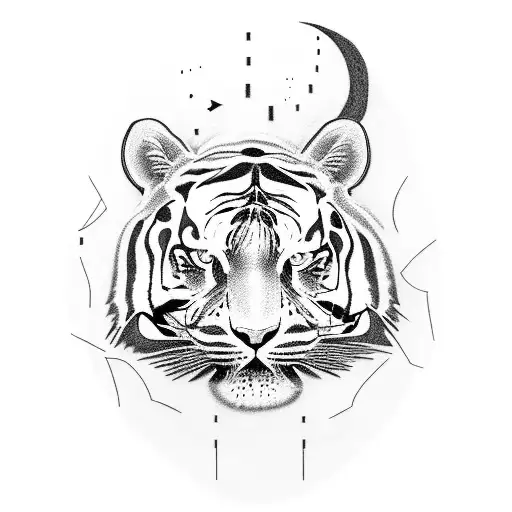 A Basketball Player Dunking Over A Roaring Tiger