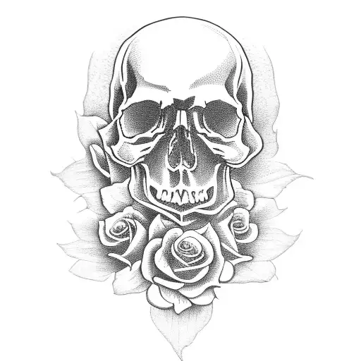 Skull And Roses