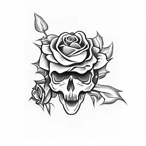 Skull And Roses