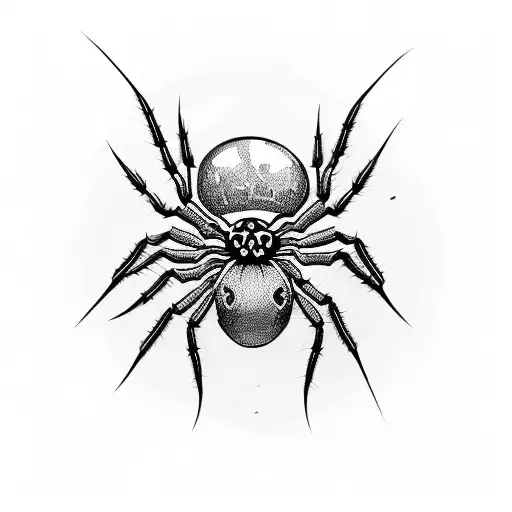 Spider With Skull