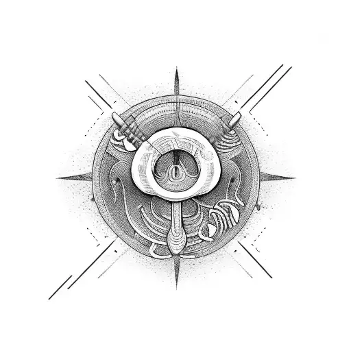 A Music Note Composed Of Dinosaur Bones