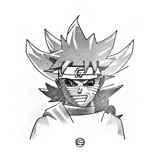 York Standing Next To Naruto And Goku