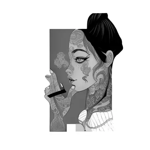 A Girl Holding A Book