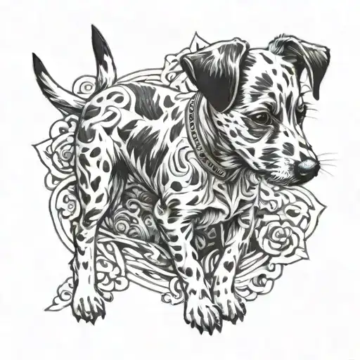 Black Jack Russel Puppy